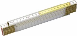 MIARA SKŁADANA DREWNIANA 2M BIAŁO-ŻÓŁTA (1/10) STANLEY