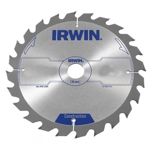 PIŁA TARCZOWA 200x30x2,5mm 24z ATB CONSTRUCTION IRWIN PIŁA TARCZOWA 200x30x2,5mm 24z ATB CONSTRUCTION IRWIN