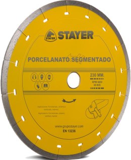 TARCZA DIAMENTOWA 180x25,4mm SEGMENTOWA STANDARD PORCELANATO SEGMENT STAYER