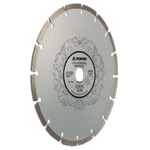 TARCZA DIAMENTOWA 230x22,2mm SEGMENTOWA STANDARD UNIVERSAL BASIC STAYER TARCZA DIAMENTOWA 230x22,2mm SEGMENTOWA STANDARD UNIVERSAL BASIC STAYER