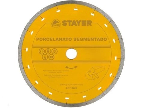 TARCZA DIAMENTOWA 250x25,4mm SEGMENTOWA STANDARD PORCELANATO SEGMENT STAYER TARCZA DIAMENTOWA 250x25,4mm SEGMENTOWA STANDARD PORCELANATO SEGMENT STAYER