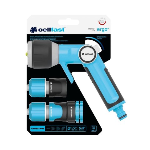 ZESTAW ERGO 1/2"-5/8" ZE ZRASZACZEM PISTOLETOWYM WIELOFUNKCYJNYM CELLFAST ZESTAW ERGO 1/2"-5/8" ZE ZRASZACZEM PISTOLETOWYM WIELOFUNKCYJNYM CELLFAST