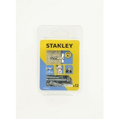 Kołek nylonowy samogwintujący 25mm z hakami i wkrętami (4cz.) STANLEY FATMAX Kołek nylonowy samogwintujący 25mm z hakami i wkrętami (4cz.) STANLEY FATMAX