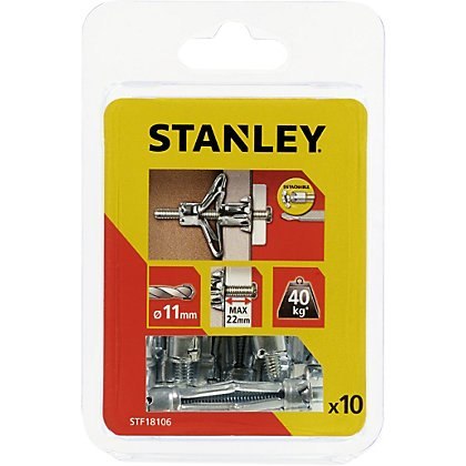 Kotwa metalowa do pustych przestrzeni 11mm 11x50 (10szt.) STANLEY FATMAX Kotwa metalowa do pustych przestrzeni 11mm 11x50 (10szt.) STANLEY FATMAX