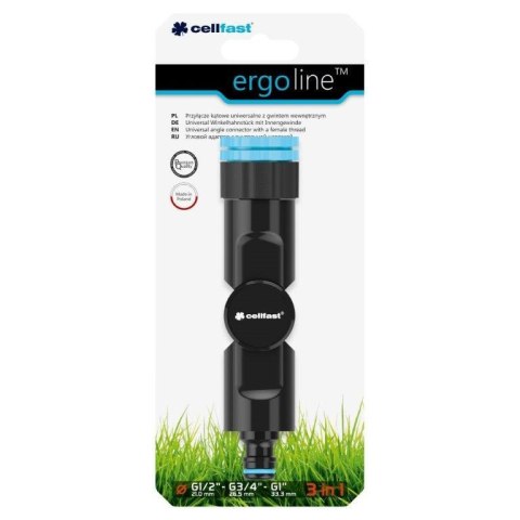 Przyłącze kątowe z gwintem wewnętrznym 1/2", 3/4", 1" ERGO Przyłącze kątowe z gwintem wewnętrznym 1/2", 3/4", 1" ERGO