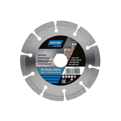 TARCZA DIAMENTOWA 230x25,4mm SEGMENTOWA STANDARD UNIVERSAL NORTON TARCZA DIAMENTOWA 230x25,4mm SEGMENTOWA STANDARD UNIVERSAL NORTON
