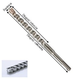 WIERTŁO SDS-PLUS 20x250 MM NEMESIS II MAKITA