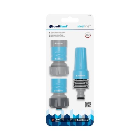 ZESTAW ZE ZRASZACZEM PROSTYM 3/4" IDEAL CELLFAST ZESTAW ZE ZRASZACZEM PROSTYM 3/4" IDEAL CELLFAST