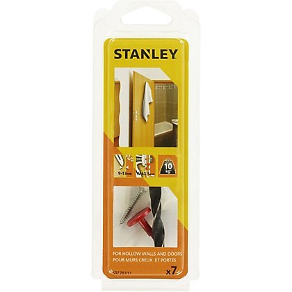 Zestaw do montażu haczyka na drzwiach, 5 kołków 25mm/9-13mm + wkręty, bit PZ2x50, wiertło do drewna 8x120 (7cz.) STANLEY FATMAX Zestaw do montażu haczyka na drzwiach, 5 kołków 25mm/9-13mm + wkręty, bit PZ2x50, wiertło do drewna 8x120 (7cz.) STANLEY FATMAX