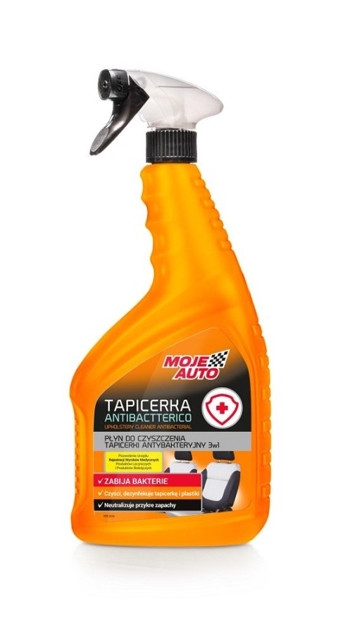 Preparat do czyszczenia tapicerki Antibactterico 3w1 - 750 ml - Atomizer MOJE AUTO Preparat do czyszczenia tapicerki Antibactterico 3w1 - 750 ml - Atomizer MOJE AUTO