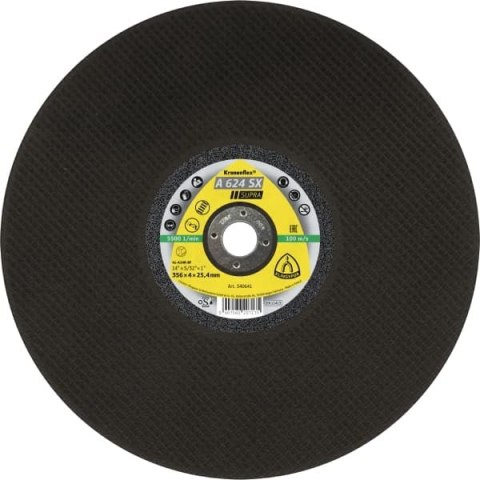 TARCZA FLEX 41 356X4X22.23MM A 624 SX SUPRA KLINGSPOR ( Opak. - 10 szt.) TARCZA FLEX 41 356X4X22.23MM A 624 SX SUPRA KLINGSPOR ( Opak. - 10 szt.)
