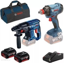 MŁOTOWIERTARKA AKUMULATOROWA 18,0 V GBH 180-LI + GDX 180-LI + TORBA NARZĘDZIOWA + BEZRĘKAWNIK 4F XL BOSCH