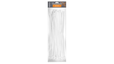 OPASKA KABLOWA BIAŁA 9,0x450mm (50 SZT.) TECMAXX AMTRA
