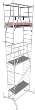 RUSZTOWANIE ROBOCZE ALUMINIOWE 1,50m x 0,60m KONDYGNACJA II CLIMTEC KRAUSE (NOWY MODEL)