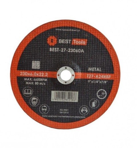 TARCZA FLEX 27 125x6,0x22,2 A24 RBF BEST TOOLS TARCZA FLEX 27 125x6,0x22,2 A24 RBF BEST TOOLS