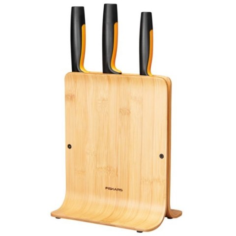 ZESTAW 3 NOŻY W BLOKU BAMBUSOWYM FISKARS ZESTAW 3 NOŻY W BLOKU BAMBUSOWYM FISKARS