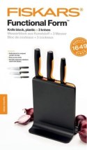 ZESTAW FUNCTIONAL FORM 3szt. NOŻY W BLOKU FISKARS