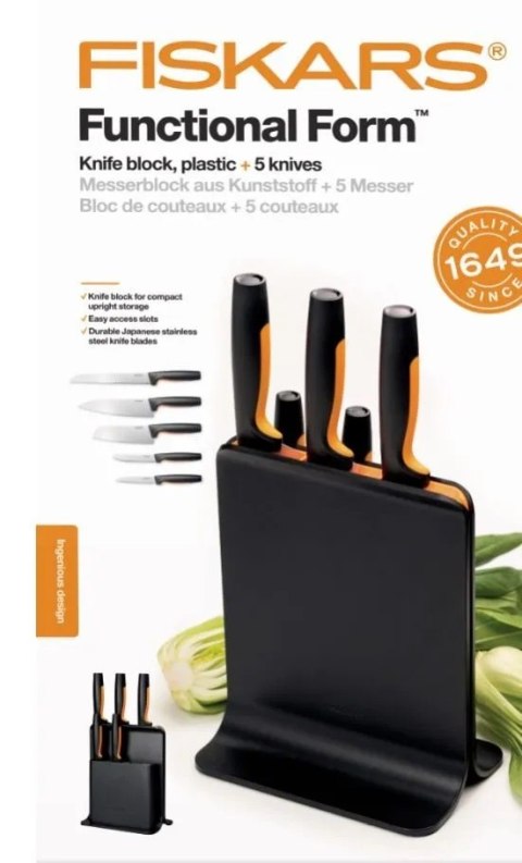 ZESTAW FUNCTIONAL FORM 5szt. NOŻY W BLOKU FISKARS ZESTAW FUNCTIONAL FORM 5szt. NOŻY W BLOKU FISKARS