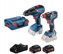 ZESTAW WIERTARKO-WKRĘTARKA GSR18V-50 + ZAKRĘTARKA GDX18V-200 BOSCH