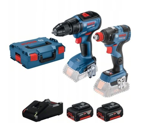 ZESTAW WIERTARKO-WKRĘTARKA GSR18V-50 + ZAKRĘTARKA GDX18V-200 BOSCH ZESTAW WIERTARKO-WKRĘTARKA GSR18V-50 + ZAKRĘTARKA GDX18V-200 BOSCH