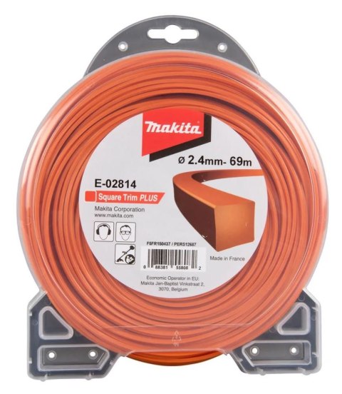 ŻYŁKA NYLONOWA KWADRAT 2.4MM/69M MAKITA ŻYŁKA NYLONOWA KWADRAT 2.4MM/69M MAKITA