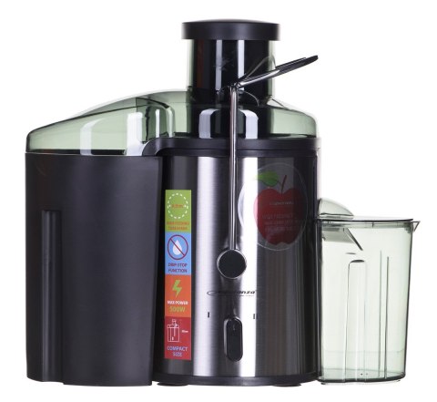 Sokowirówka Esperanza Carrot EKJ002 (500W; kolor inox) Sokowirówka Esperanza Carrot EKJ002 (500W; kolor inox)