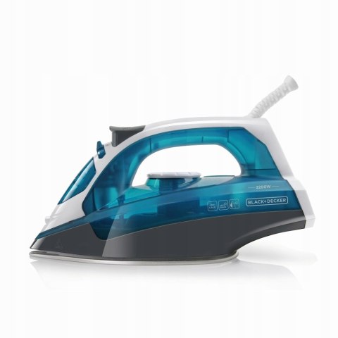 Żelazko parowe Black+Decker BXIR2200E (2200W; biało-niebieski) Żelazko parowe Black+Decker BXIR2200E (2200W; biało-niebieski)