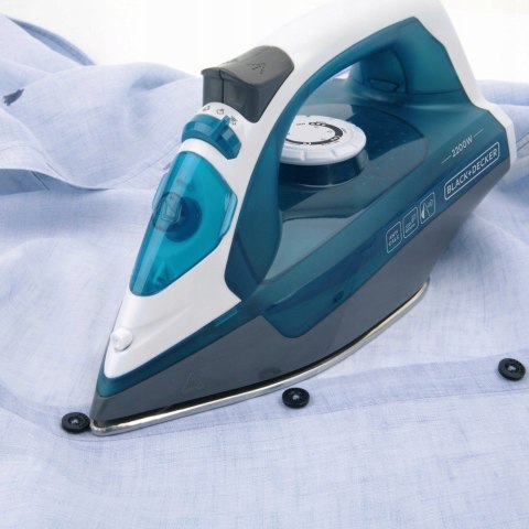 Żelazko parowe Black+Decker BXIR2200E (2200W; biało-niebieski) Żelazko parowe Black+Decker BXIR2200E (2200W; biało-niebieski)