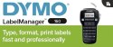 Dymo- drukarka etykiet LM 160 Value Pack+3xS0720530 taśma D1 czarna/biała 12mm