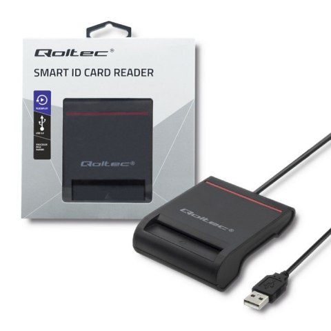 QOLTEC INTELIGENTNY CZYTNIK KART CHIPOWYCH ID USB 2.0 | PLUG&PLAY QOLTEC INTELIGENTNY CZYTNIK KART CHIPOWYCH ID USB 2.0 | PLUG&PLAY