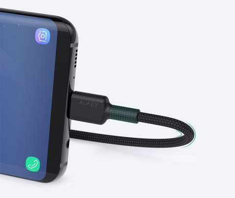 AUKEY CB-CD30 KABEL USB-C QC PD 0.9M 3A NYLON AUKEY CB-CD30 KABEL USB-C QC PD 0.9M 3A NYLON