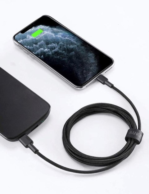AUKEY CB-CL03 NYLONOWY KABEL USB C-LIGHTNING 2M PD AUKEY CB-CL03 NYLONOWY KABEL USB C-LIGHTNING 2M PD