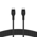 BELKIN KABEL USB-C M/M 2.0 OPLOT, SILICON, 3M BLK