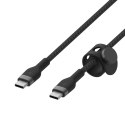 BELKIN KABEL USB-C M/M 2.0 OPLOT, SILICON, 3M BLK