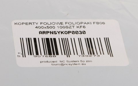 KOPERTY FOLIOWE FOLIOPAKI FB06 400X500 100SZT KF6 KOPERTY FOLIOWE FOLIOPAKI FB06 400X500 100SZT KF6