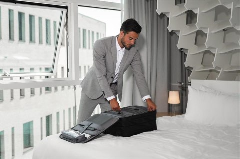 XD DESIGN TORBA PODRÓŻNA ANTYKRADZIEŻOWA FLEX FOLDABLE TROLLEY CZARNA P/N: P705.811 XD DESIGN TORBA PODRÓŻNA ANTYKRADZIEŻOWA FLEX FOLDABLE TROLLEY CZARNA P/N: P705.811