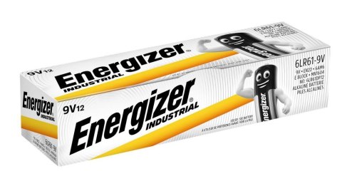 ENERGIZER BATERIE ALKALINE INDUSTRIAL PRO 6LR61 9V 12szt. ENERGIZER BATERIE ALKALINE INDUSTRIAL PRO 6LR61 9V 12szt.