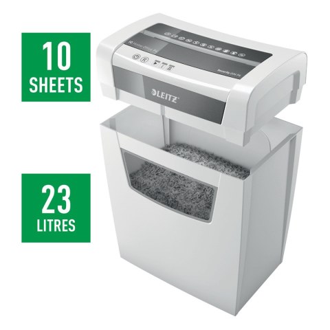 Leitz Niszczarka IQ Home Office P4, 10 kartek, 23 l kosz Leitz Niszczarka IQ Home Office P4, 10 kartek, 23 l kosz