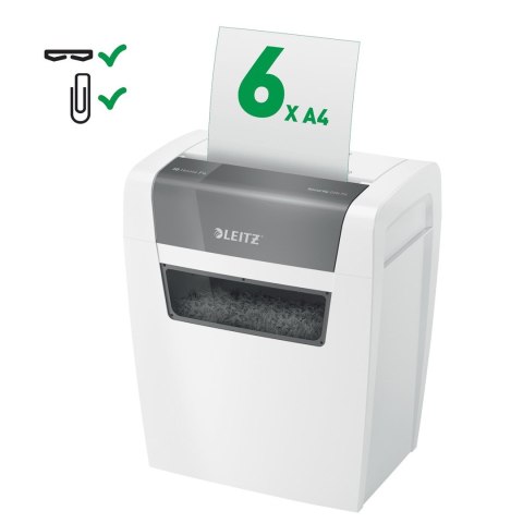 Leitz Niszczarka IQ Home, P4, 6 kartek, 15 l kosz Leitz Niszczarka IQ Home, P4, 6 kartek, 15 l kosz