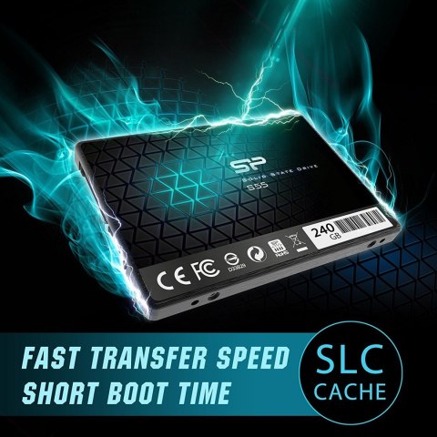 Dysk SSD Silicon Power S55 240GB 2,5" SATA III 550/450 MB/s (SP240GBSS3S55S25) Dysk SSD Silicon Power S55 240GB 2,5" SATA III 550/450 MB/s (SP240GBSS3S55S25)
