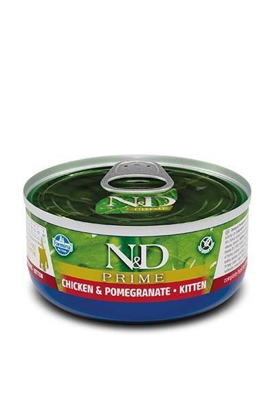 FARMINA N&D Prime Chicken & Pomegranate Kitten - mokra karma dla kociąt - 70 g FARMINA N&D Prime Chicken & Pomegranate Kitten - mokra karma dla kociąt - 70 g