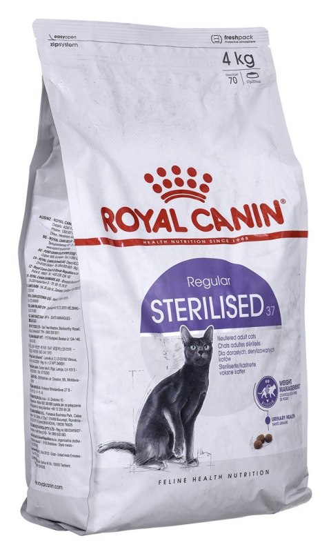 ROYAL CANIN FHN Regular Sterilised 37 - sucha karma dla kota dorosłego - 4 kg ROYAL CANIN FHN Regular Sterilised 37 - sucha karma dla kota dorosłego - 4 kg