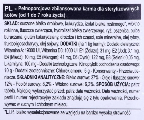 ROYAL CANIN FHN Regular Sterilised 37 - sucha karma dla kota dorosłego - 4 kg ROYAL CANIN FHN Regular Sterilised 37 - sucha karma dla kota dorosłego - 4 kg