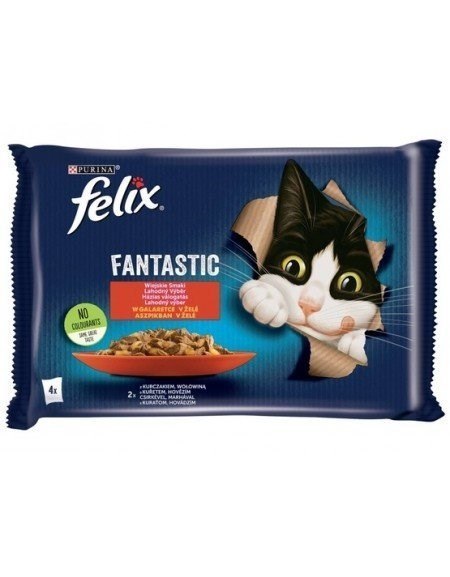PURINA Felix Fantastic: wiejskie smaki - karma dla kota - 4 x 85g PURINA Felix Fantastic: wiejskie smaki - karma dla kota - 4 x 85g