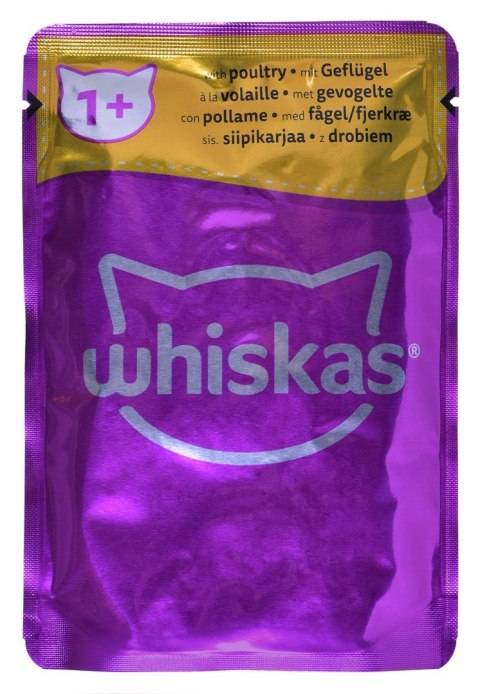 WHISKAS Klasyczne Posiłki w sosie - mokra karma dla kota - saszetka - 12x85 g WHISKAS Klasyczne Posiłki w sosie - mokra karma dla kota - saszetka - 12x85 g