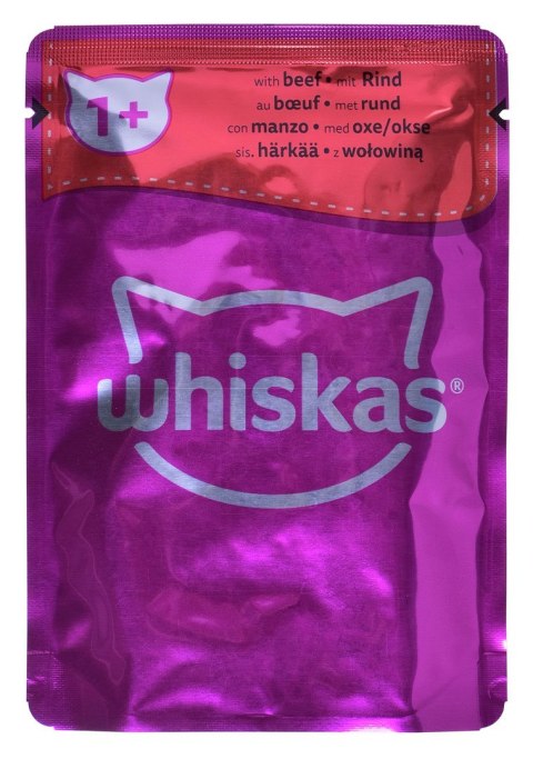 WHISKAS Klasyczne Posiłki w sosie - mokra karma dla kota - saszetka - 12x85 g WHISKAS Klasyczne Posiłki w sosie - mokra karma dla kota - saszetka - 12x85 g