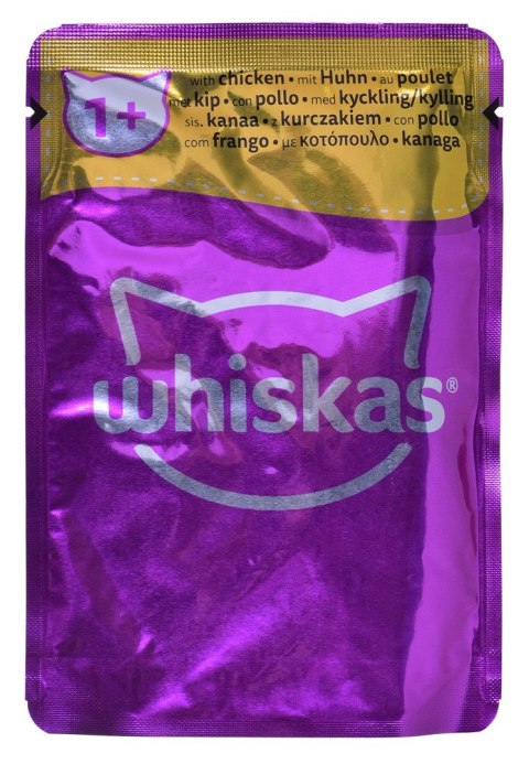 WHISKAS Klasyczne Posiłki w sosie - mokra karma dla kota - saszetka - 12x85 g WHISKAS Klasyczne Posiłki w sosie - mokra karma dla kota - saszetka - 12x85 g
