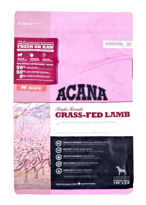 ACANA Singles Grass-fed Lamb - sucha karma dla psa - 2 kg ACANA Singles Grass-fed Lamb - sucha karma dla psa - 2 kg