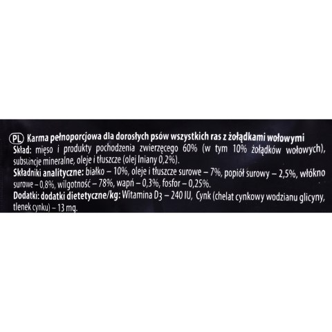 DOLINA NOTECI Piper Animals z żołądkami wołowymi - mokra karma dla psa - 500g DOLINA NOTECI Piper Animals z żołądkami wołowymi - mokra karma dla psa - 500g