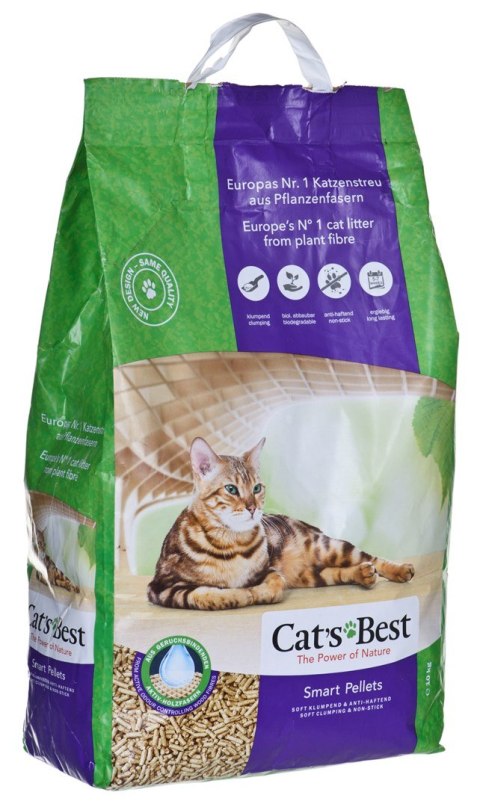 JRS Cat's Best Smart Pellets - drewniany żwirek dla kotów, zbrylający - 10 kg JRS Cat's Best Smart Pellets - drewniany żwirek dla kotów, zbrylający - 10 kg